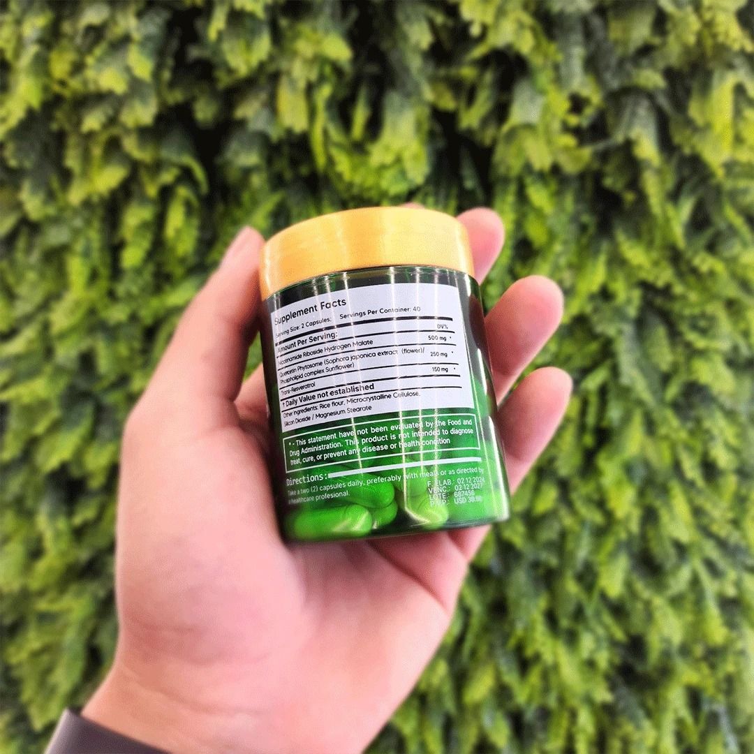 NAD+ Resveratrol 80 cápsulas - Ecuador