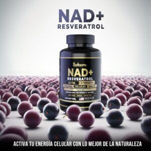 Suplemento NAD+ Resveratrol de Satoomi