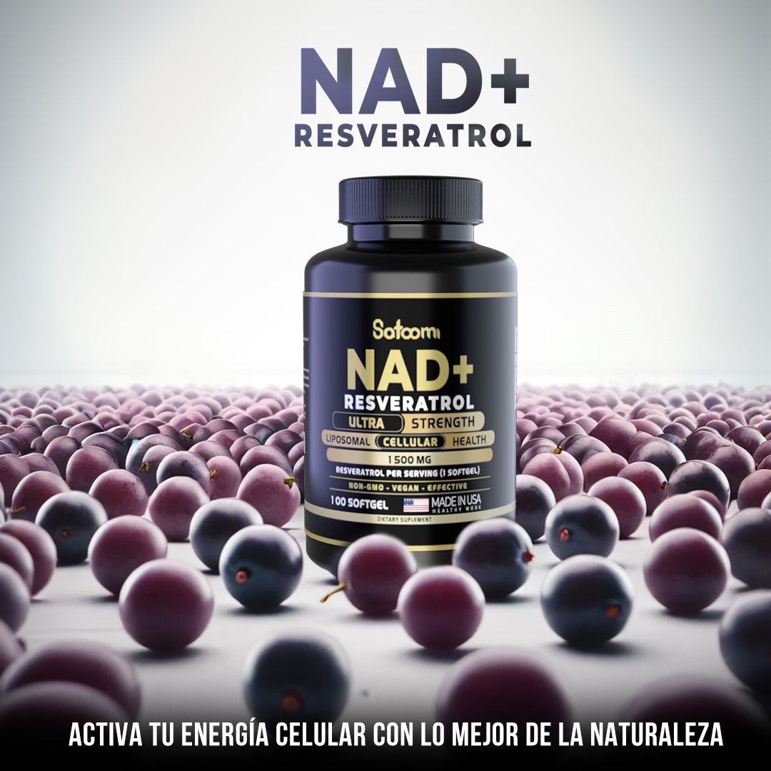 Suplemento NAD+ Resveratrol de Satoomi
