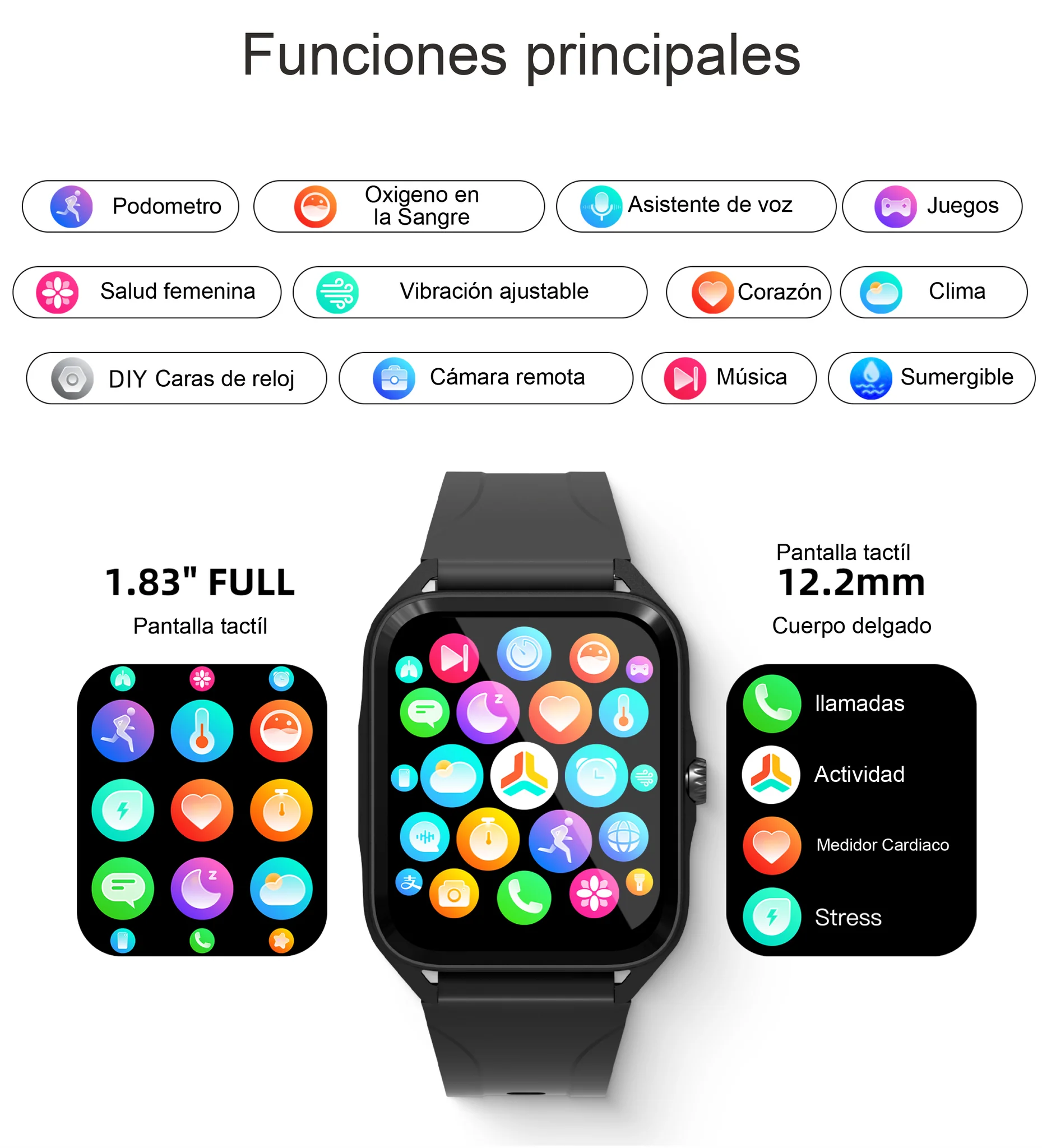 Smartwatch deportivo Q1 - Monitorea tu actividad