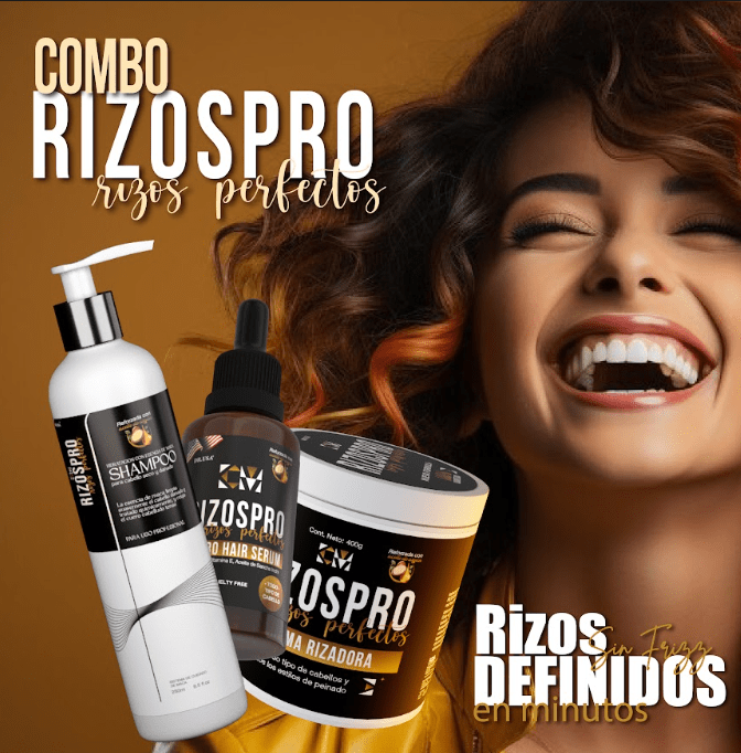 Kit cuidado de rizos - Shampoo, acondicionador y sérum